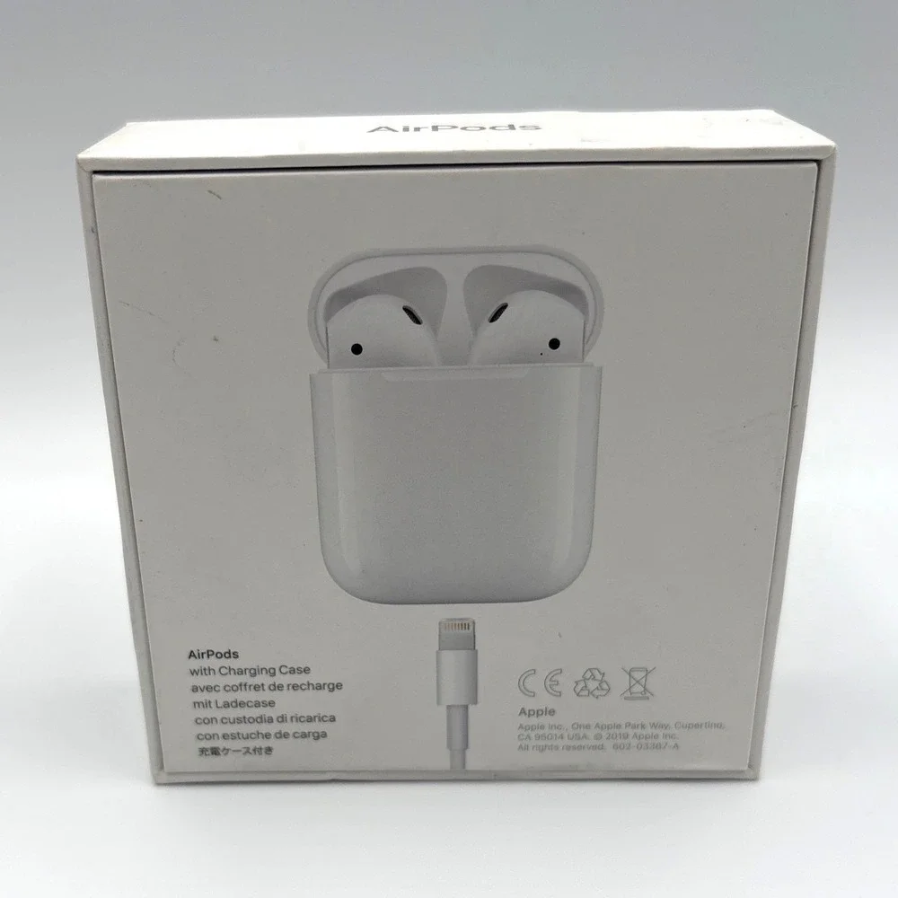 Apple AirPods 2nd Gen with Charging Case Empty Retail Box MV7N2AM/A White